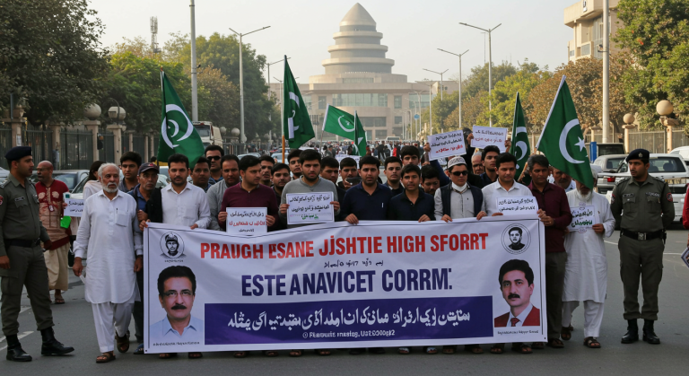 Public Protest Outside Islamabad High Court: Citizens Demand Justice and Transparency
